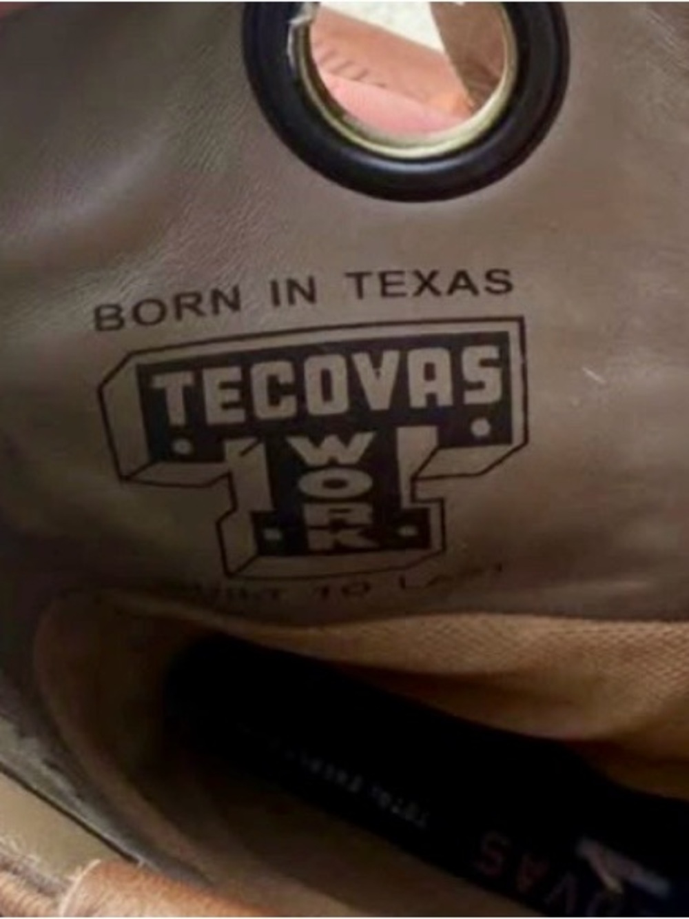 Tecovas 'Born in Texas' Leather Boot - Tan size 10EE. Waterproof